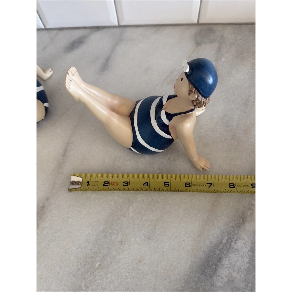 Adorable Pair Of Plump Swim Ladies Decor